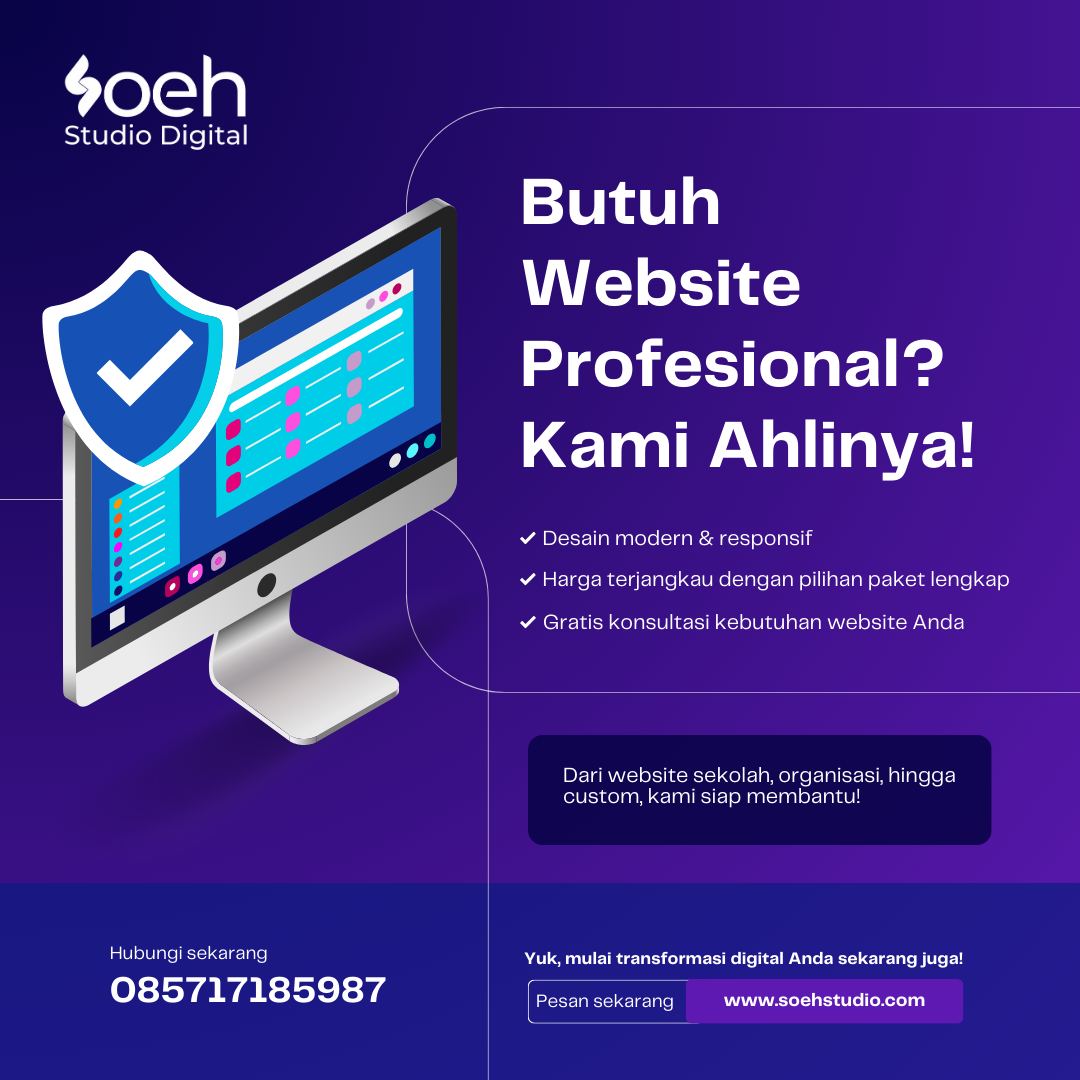Soeh studio Jasa Pembuatan Website