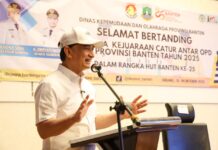 Tutup Kejuaraan Catur OPD, Wagub Banten Tekankan Pentingnya Kerja Sama dan Soliditas