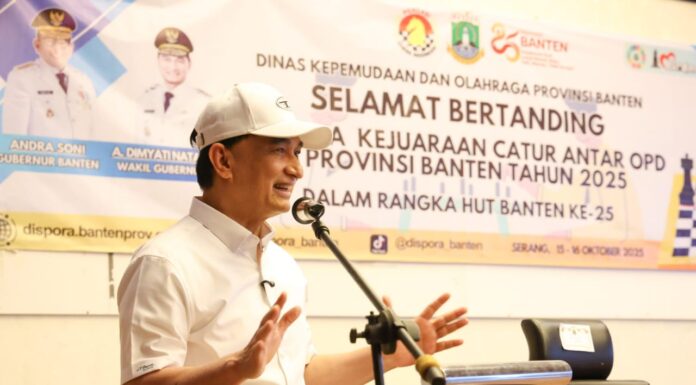 Tutup Kejuaraan Catur OPD, Wagub Banten Tekankan Pentingnya Kerja Sama dan Soliditas