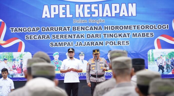 Kapolres Cilegon Tegaskan Kesiapsiagaan Personel Hadapi Potensi Bencana Hidrometeorologi