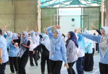 ASN Pemkab Serang Peringati HUT Korpri ke-54 dengan Senam Bersama