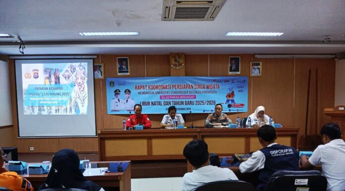 Jelang Nataru 2025/2026, Dinas Pariwisata Provinsi Banten Gelar Rakor Siaga Wisata