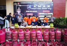 Polda Banten Amankan Komplotan Pelaku Oplosan LPG di Kabupaten Tangerang