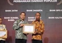 Bank Banten Raih Penghargaan Sebagai Perbankan Daerah Terpopuler pada Disway Award 2025