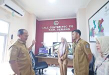 Najib Hamas Sidak Kesiapan UPT PSC 119 Serang untuk Sambut Nataru