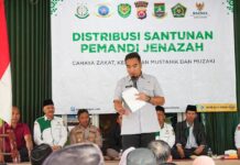 Para Pemandi Jenazah di Cilegon dapat Bantuan Santunan dari Baznas