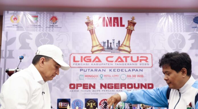Masuk Babak Final Liga Catur Percasi Tangerang, Wagub Banten Sebut Filosofi Hidup dan Bentuk Karakter Kepemimpinan