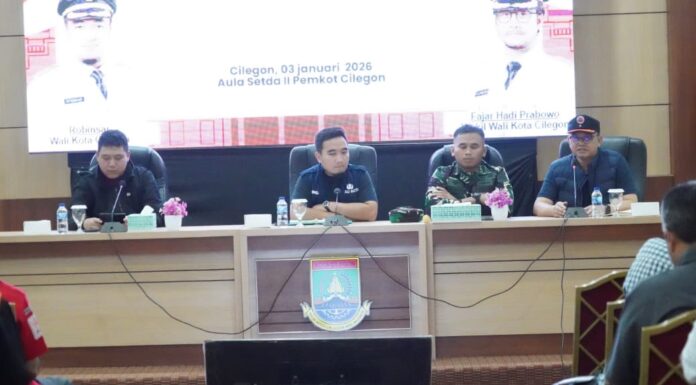 Fokus Evakuasi dan Kesiapsiagaan, Walikota Cilegon Langsung Gelar Rapat Terbatas