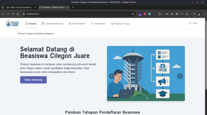 Kuota Beasiswa Cilegon Juare Ditambah Jadi 1.274 Orang