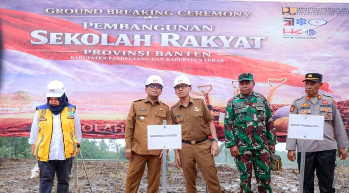 Gubernur Andra Soni Mulai Bangun Sekolah Rakyat di Kabupaten Pandeglang
