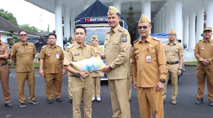 Sebanyak 62 Ton Beras Disalurkan Pemkab Serang untuk Warga Terdampak Bencana di 3 Kecamatan