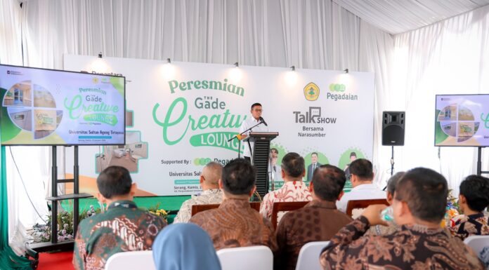 Launching Ruang Baca The Gade Creative Lounge Untirta, Gubernur Banten Sampaikan Ini