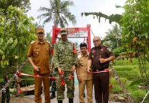 TNI Launching 200 Titik Jembatan Garuda, Salah Satunya di Kampung Mayak Baros