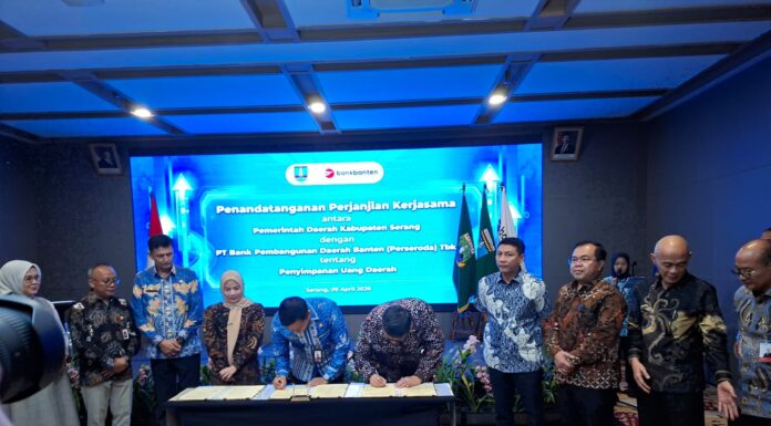 Semakin Kuat, Pemkab Serang Tempatkan RKUD di Bank Banten