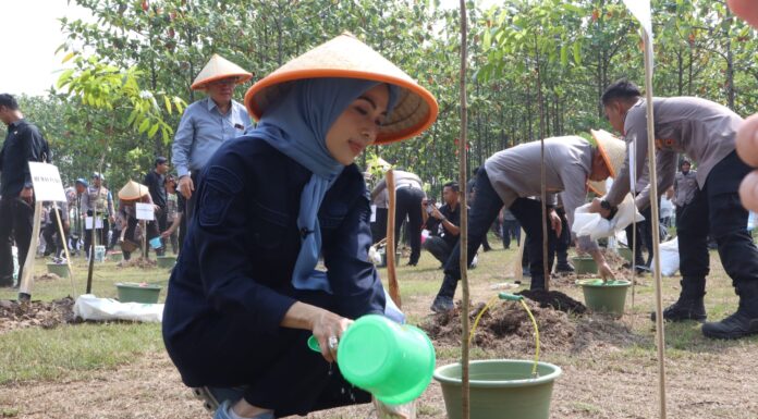 Gerakan Indonesia Asri, Kapolda Banten dan Bupati Serang Tanam 3000 Pohon