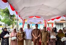 Warga Kecamatan Taktakan Serbu Pasar Murah Bersubsidi, Digelar oleh Pemkot Serang Bersama PT ABM