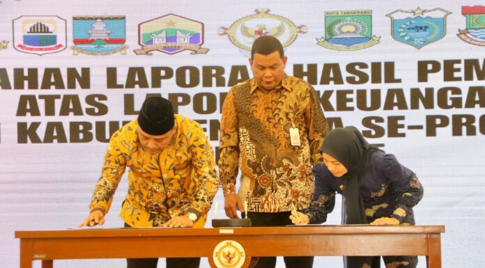 Satu Tahun Zakiyah-Najib Berhasil Pertahankan Pemkab Serang Raih Opini WTP BPK RI