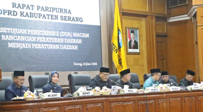 DPRD Tetapkan Raperda RP3KP dan Raperda Ekraf jadi Perda Kabupaten Serang
