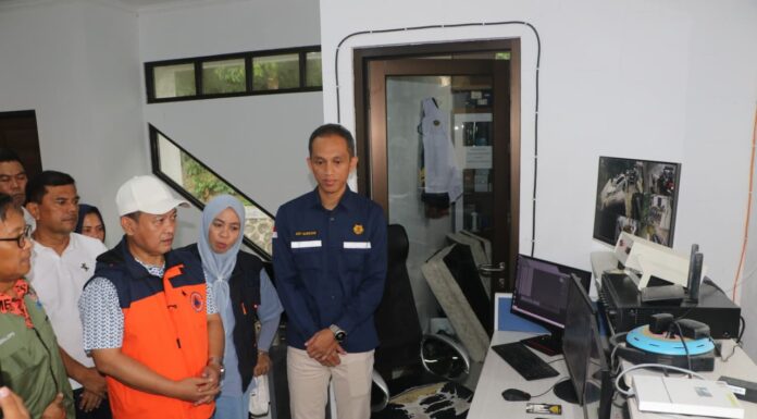 Status Gunung Anak Krakatau Siaga, Wabup Serang Pantau Pos Pengamatan