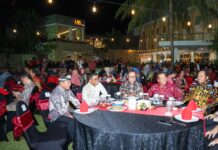 Gubernur Andra Soni Hadiri Penyambutan Peserta Raker APPSI