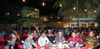 Gubernur Andra Soni Hadiri Penyambutan Peserta Raker APPSI