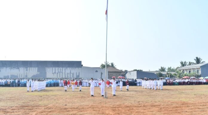 Paskibra Kecamatan Cikande Sukses Kibarkan Sang Merah Putih
