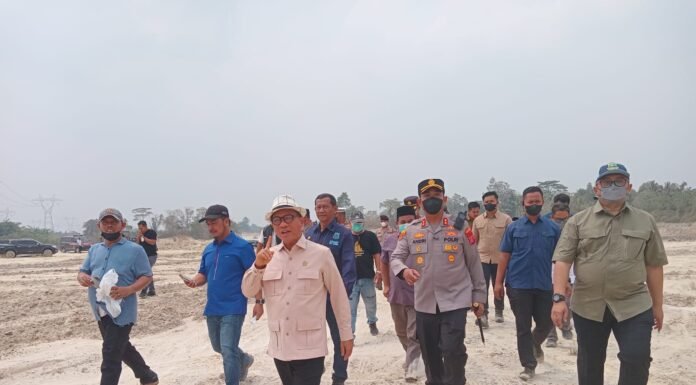Galian Tanah di Kragilan Serang Disidak Mendes, Langsung Ditutup